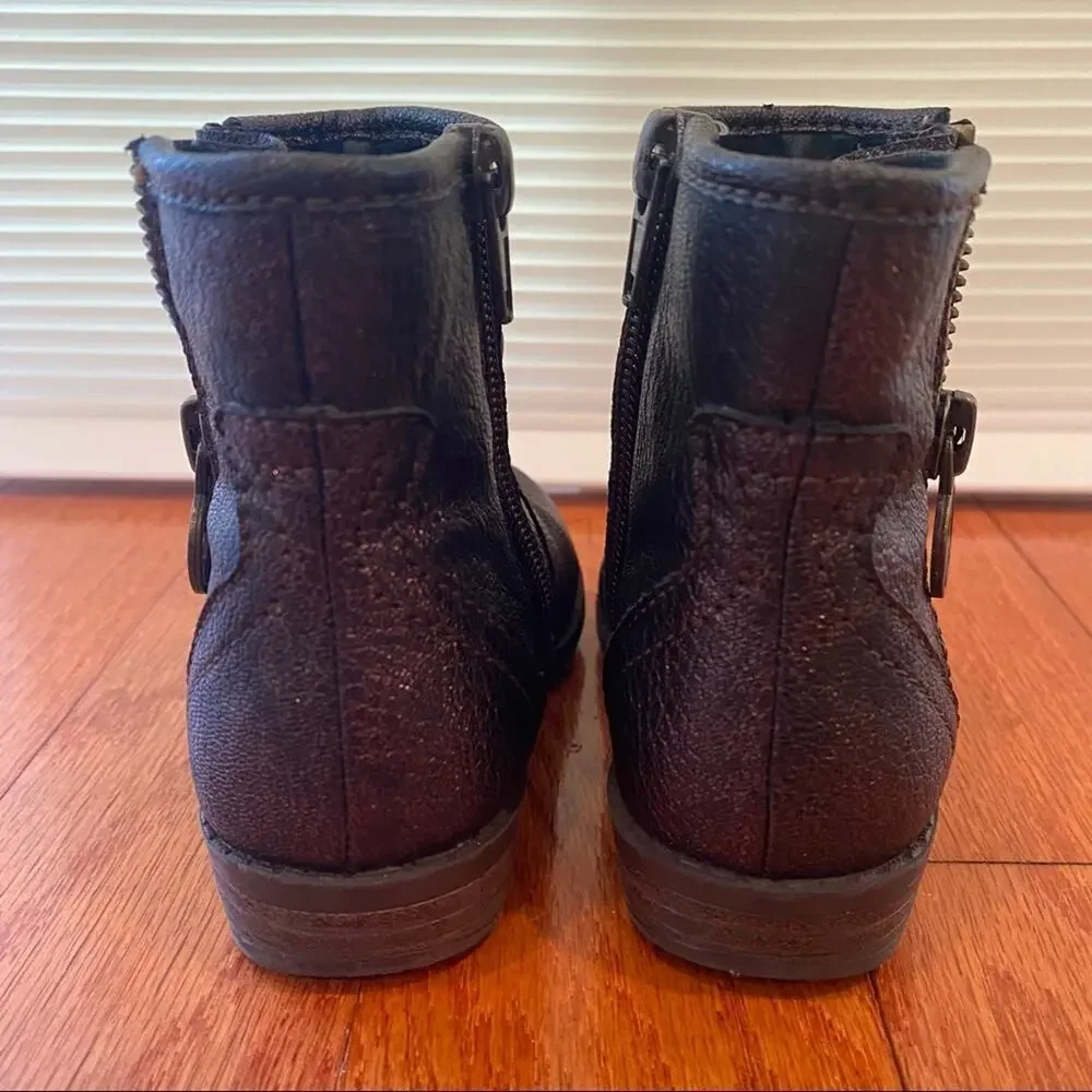 Steve Madden Booties Sz 8 Peace Sign Zipper Boots Fall Boots Girls